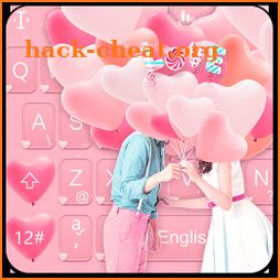 Pink Valentine Day Keyboard Theme icon