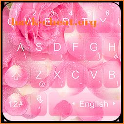 Pink Valentine Rose Keyboard Theme icon