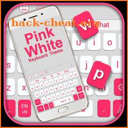 Pink White Keyboard Theme icon