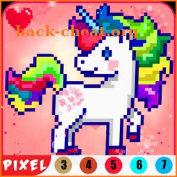 Pix art coloring by number - Colorbox Draw pixel icon