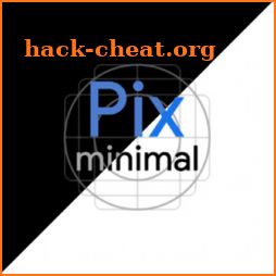 Pix - Minimal Black/White Icon Pack icon