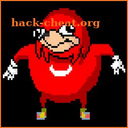 Pixel art Coloring by numbers for knuckles icon
