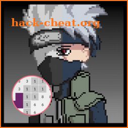 Pixel Art Kakashi Coloring Game icon