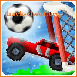 Pixel Cars. Soccer icon