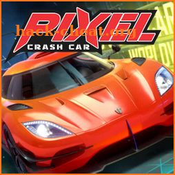 Pixel crash car icon