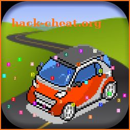 Pixel Draw Car - Kids Coloring Pixel Art icon