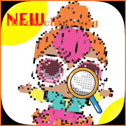 Pixel Surprise Dolls Girls In Number Coloring icon
