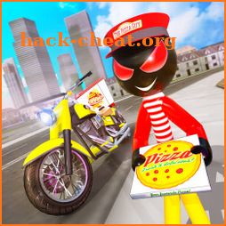 Pizza Delivery Stickman Simulator icon