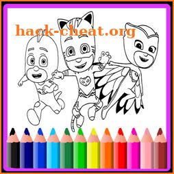 Pj Coloring Hero Masks -Painting Book For Children icon