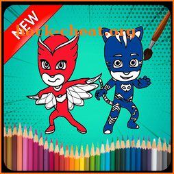 PJ Heroes Masks Coloring Book icon