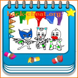 PJ Mask  Coloring Book Game for kids icon