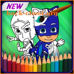 PJ-Masks Coloring book game icon