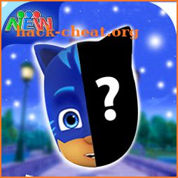 Pj super heroes puzzle cartoon catboy mask icon