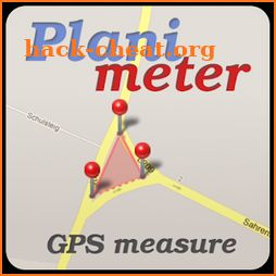Planimeter - GPS area measure | land survey on map icon