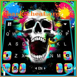 Plash Colorful Skull Keyboard Background icon