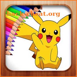 Pokemon coloring book by fans icon