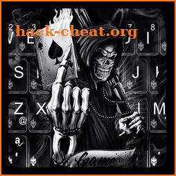 Poker Skull Death Keyboard Theme icon