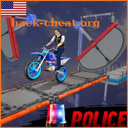 Police Bike 3D Mega Ramp Stunt AnEnieX Bike Stunt icon