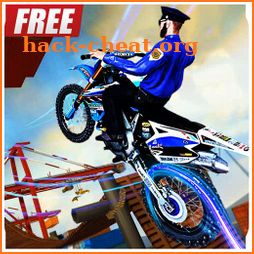Police Bike Stunt Games : 3D Mega Ramp Stunts Game icon