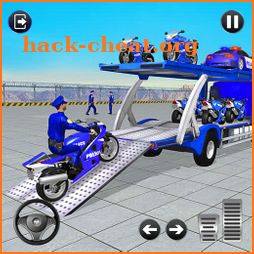Police Bike Transport Truck icon