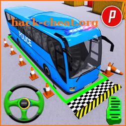 Police Bus Parking Game 3D - Police Bus Games 2019 icon