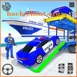 Police Car Transport Truck : Police Car Games icon