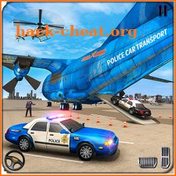 Police Car Transporter Plane: Car Driving Games icon