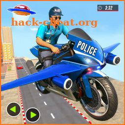 Police Flying Bike Simulator : Bike Driving Games icon