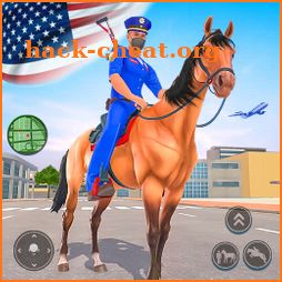 Police Horse Gangster Chase: Crime Shooting Games icon