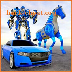 Police Horse Robot Transformation Games Robot Wars icon