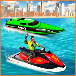 Police Jetski Boat Racing Game Top Speed Boat Game icon