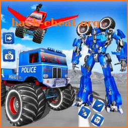 Police Monster Robot Truck Transformation icon