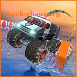 Police Monster Truck Gangster Chase Water Surfing icon