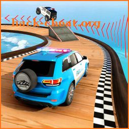 Police Prado Car Stunt - Mega Ramp Stunts 3D icon