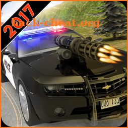 Police Shooting car chase icon