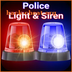 Police siren light & sound icon