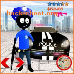 Police Stickman Gangstar Crime icon
