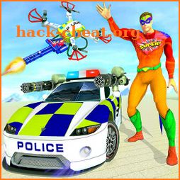 Police War Drone Robot Game icon