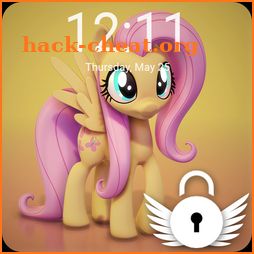 Ponies Princess Fluttershy Wallpaaper Art HD Lock icon