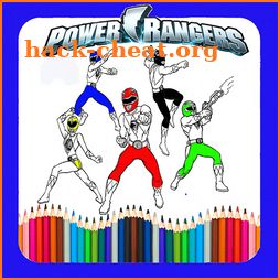 power rangers and other Super Heroes Coloring icon