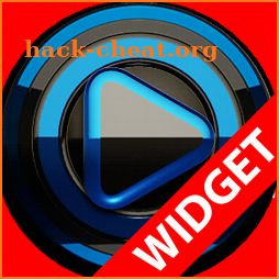 Poweramp widget BLACK BLUE icon