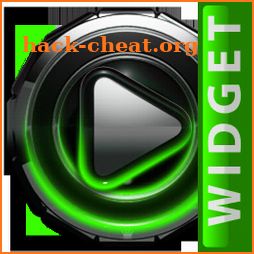 Poweramp widget Green Glow icon