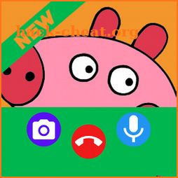 Prank Dial Piggy Pink - Fake Video Call icon