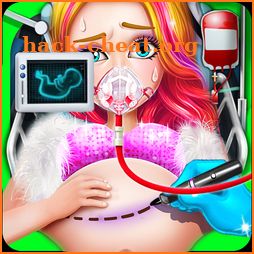 Pregnant Girl Operation Emergency Surgery Hospital icon