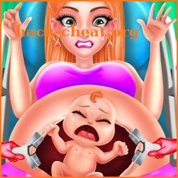 Pregnant Mom And Baby Newborn Surgery Operation icon