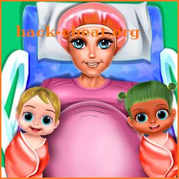 Pregnant Mom & Baby Twins Newborn Care Nursery icon