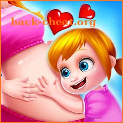 Pregnant Mom And Mommy Twin Baby: Babysitter Games icon