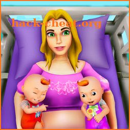 Pregnant Mother Simulator- Newborn Twin Baby Games icon