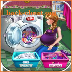 pregnant princess laundry - game Pregnant Mommy icon