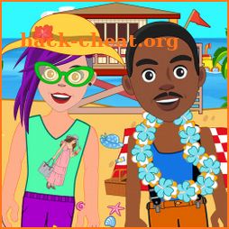 Pretend Play Beach Life: Fun Town picnic Games icon
